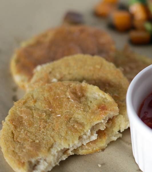 Farinata di ceci e caponatina di verdure rossa