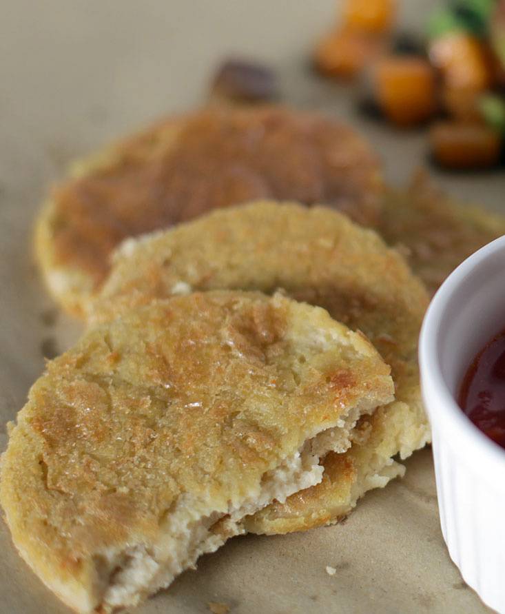 Farinata di ceci e caponatina di verdure rossa