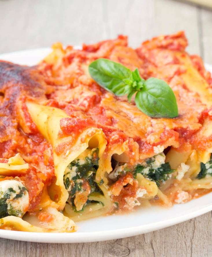 Cannelloni ricotta e spinaci