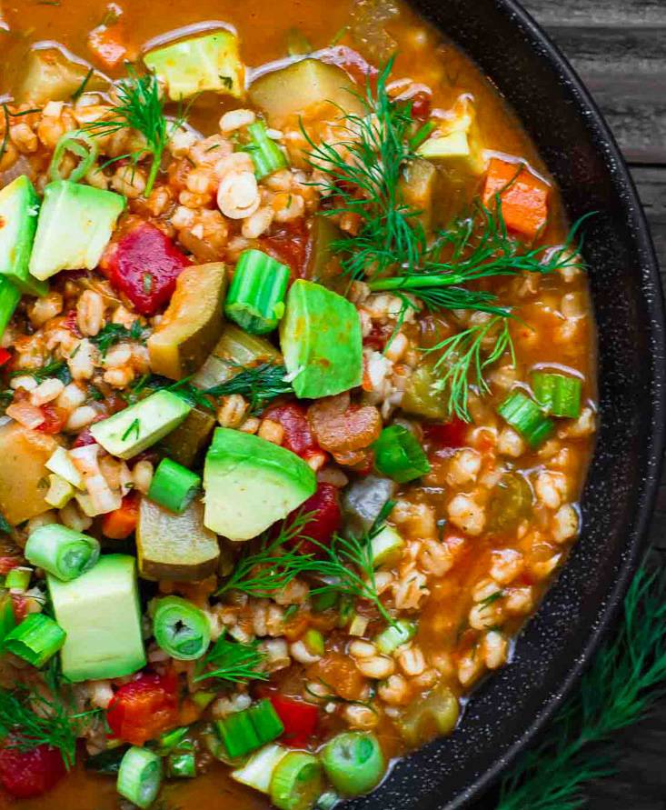 Chunky Vegetable Barley Soup