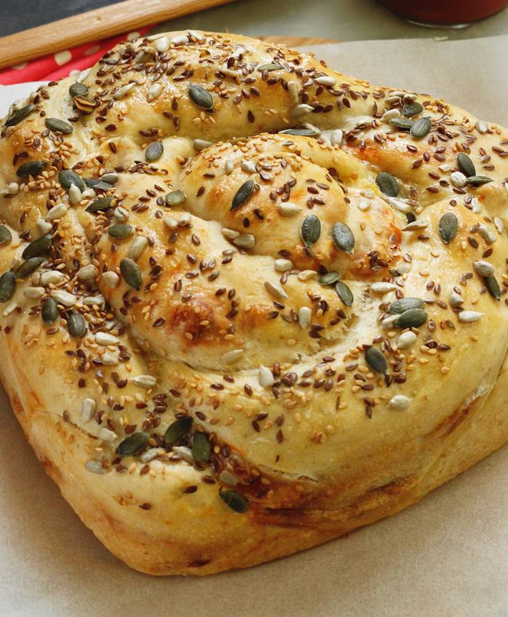 Cuore di pane goloso per la mamma