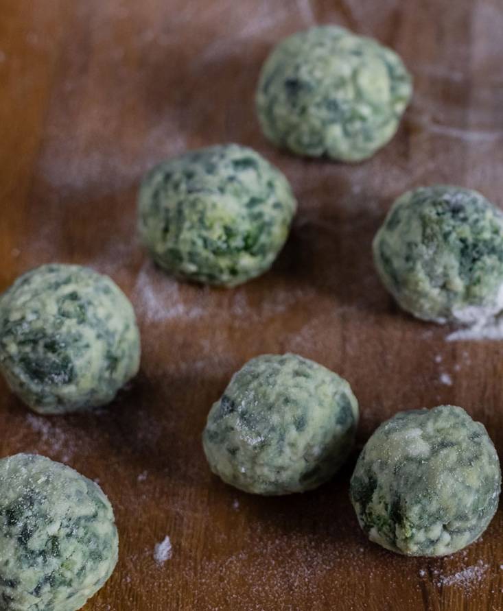 Gnudi di spinaci e bietole senza glutine