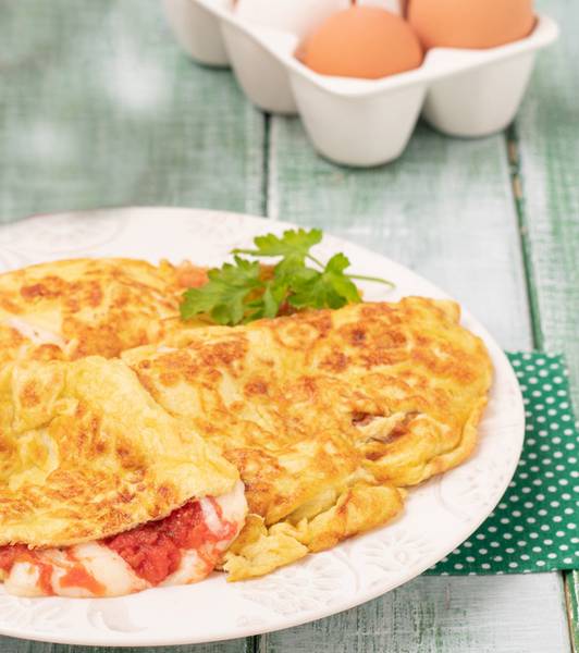 Omelette alla pizza