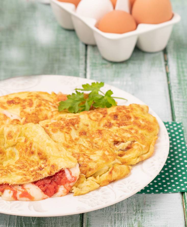 Omelette alla pizza