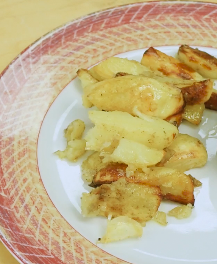 Roasted Potatoes with Barbeque Sauce