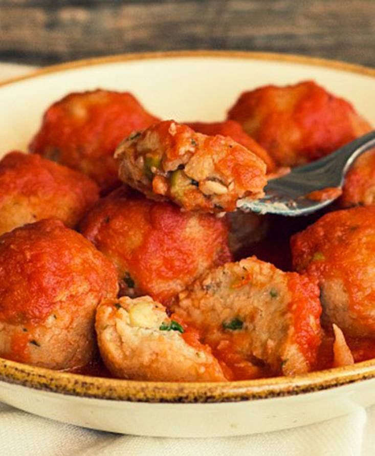 Polpette di fagioli cannellini al pomodoro