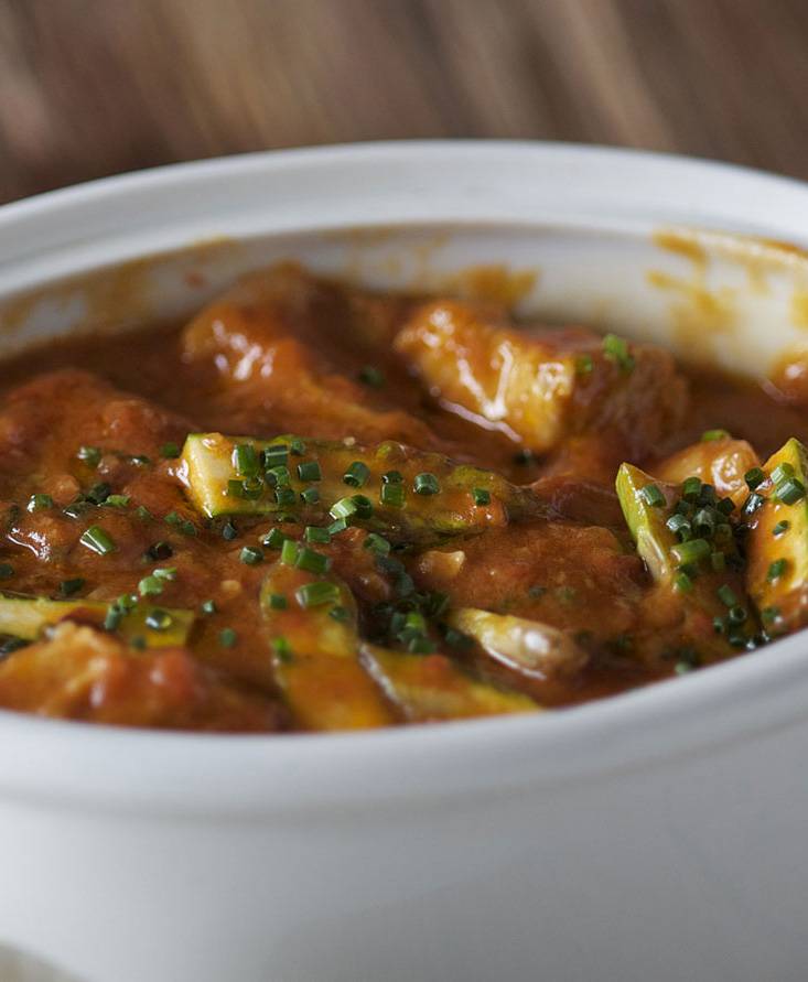Ragoût de veau aux asperges