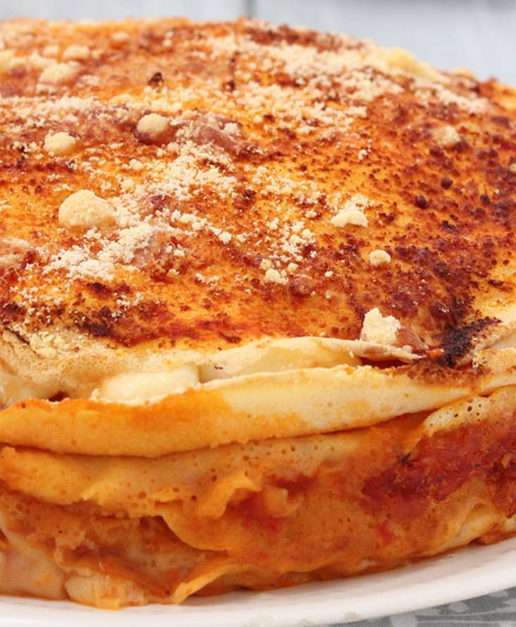 Torta di crepes salate