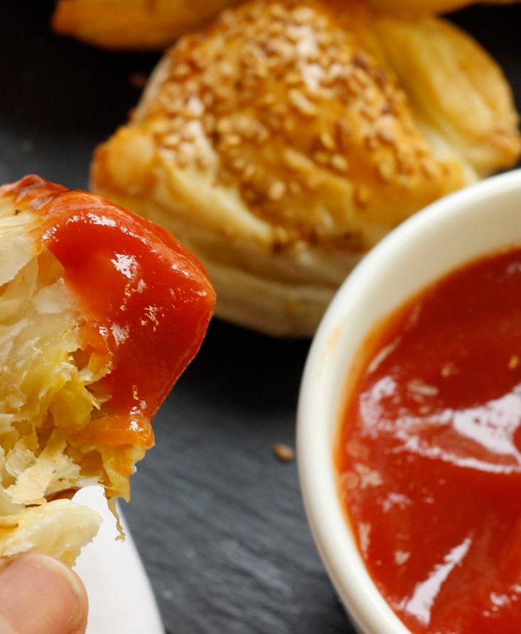 Tortelloni croccanti con salsa agrodolce Pomì