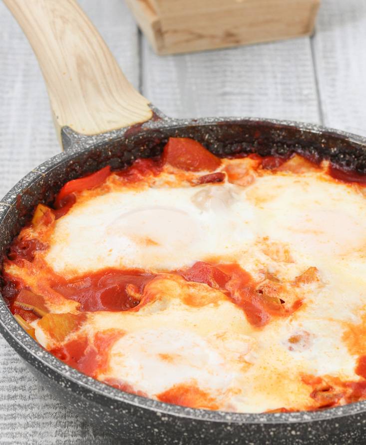 Uova con i peperoni