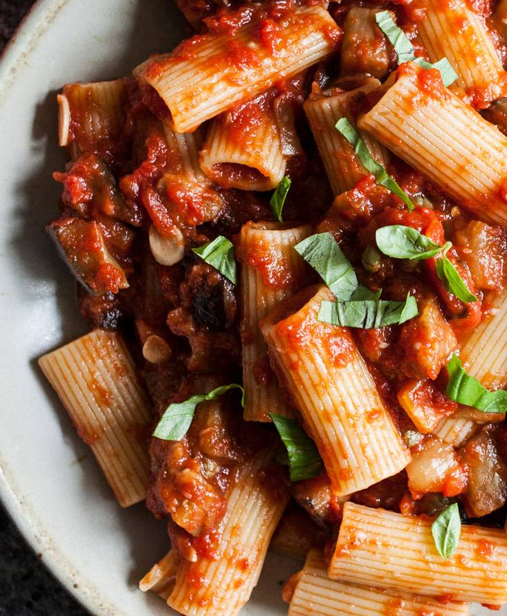 Vegan Rigatoni alla Norma